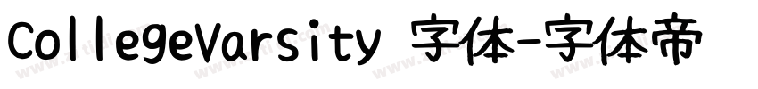 CollegeVarsity 字体字体转换